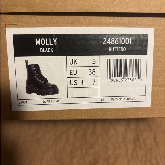 Dr. Martens Glossy Black Boots with Satin Ribbon - Picture 10 of 10